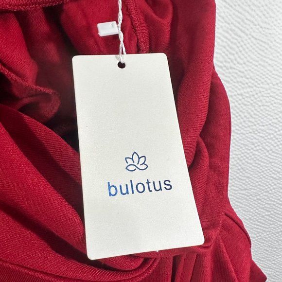 Bulotus Women's Long Sleeve Cowl Neck Asymmetrical Hem Tunic Tops with Pockets - Picture 8 of 11